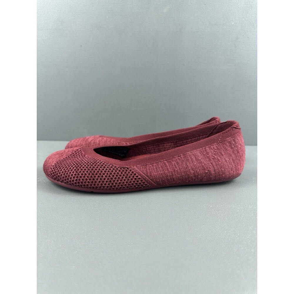 Xero Shoes Phoenix Knit Ballet Flats Tibetan Red Burgundy Womens Size 9 Barefoot